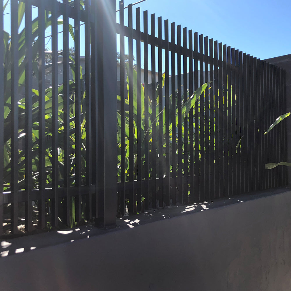 The Nicks-Aluminium Angle Picket Fence Panel | FenceLab
