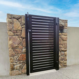 The Oasis Gate-Aluminium Slat Gate | FenceLab