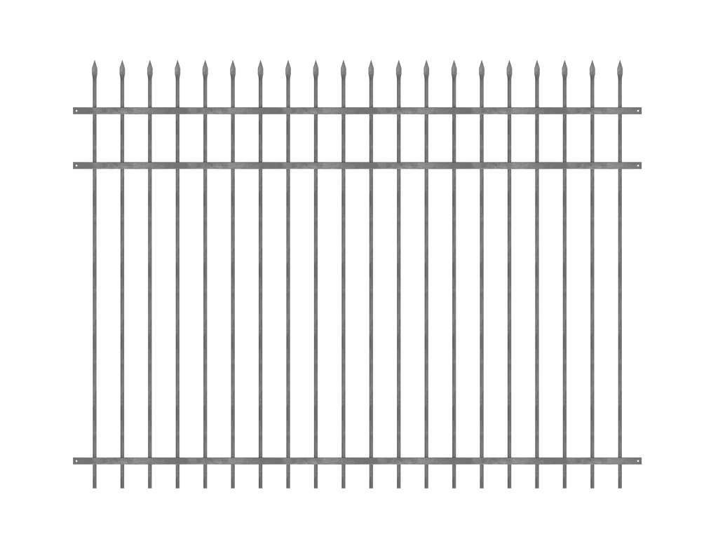 The Chiefs Security-Hot Dip Galv Steel Security Fence Panel | FenceLab